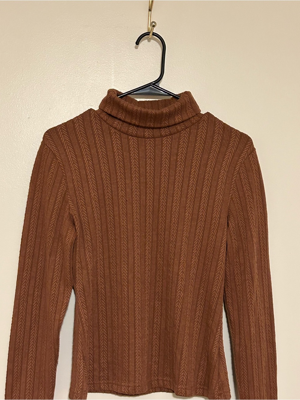 SHEIN Light Brown Turtle Neck